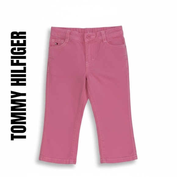 097 Tommy Hilfiger Kids Casual Pink Trousers 2T - Picture 1 of 4
